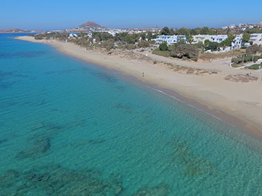 beautiful cyclades beach naxos greece