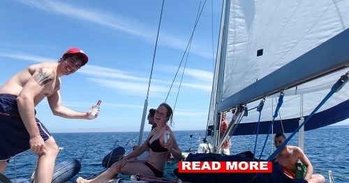 sailing with skipper in the cyclades greek islands